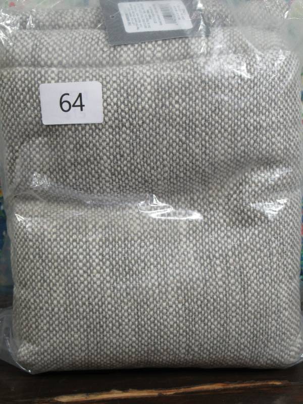 lot 64 image: Textured Weave Curtain, One Panel, Light Gray