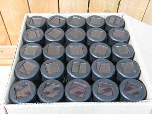 lot 22 image: Case Pack  Plastic Solar Stakes - 25 Stakes Total