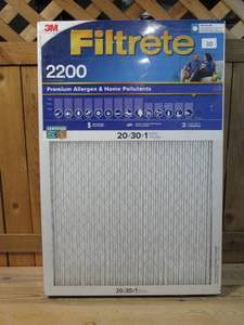 lot 30 image: 3M 2200 Series Filtrete 1 Filter, 4-pack