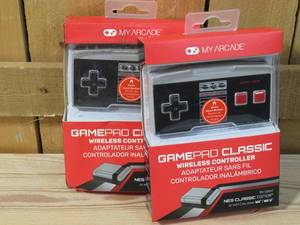 lot 40 image: Pack of 2  My Arcade GamePad Classic Non-Wired Controller for the NES Classic Edition Gaming System & Wii, dreamGEAR