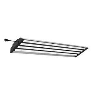 lot 87 image: Commercial Electric 4 ft. 4-Light 80-Watt Integrated LED Heavy Duty Utility Gray Shop Light with Pull Chain, Bright White