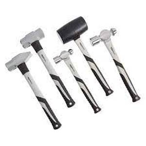 lot 97 image: Amazon Basics Hammer Set - 5-Pieces, Shock-Absorbing Fiberglass Handle