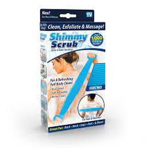 lot 131 image: Shimmy Scrub Exfoliating Back and Body Scrubber - As Seen On TV