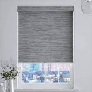 lot 107 image: SHADESU Custom Blinds for Window Dual Layer Roller Zebra Sheer Shades & Blinds Light Filtering Window Treatments Privacy Light Control ( Maxium Height 72inch)(Width 57inch)  Magnetic Gray