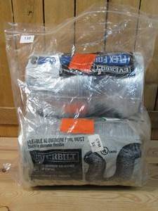 lot 138 image: Lot of 2  Everbilt  6 in. x 25 ft. Flexible Aluminum Foil Duct