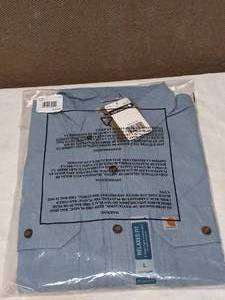 NEW LARGE CARHARTT LONG SLEEVE BUTTON UP RELAXED FIT SHIRT