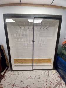 SLIDING DOOR PEG WALL CABINET WITH LOCK