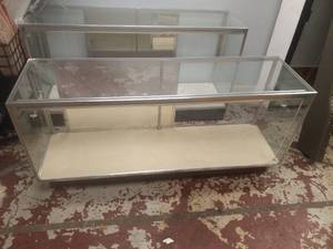 2 RETAIL GLASS DISPLAY CABINET