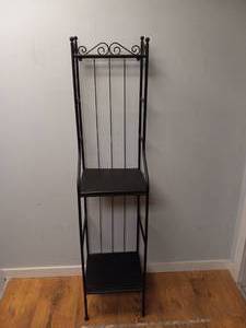 BLACK SHELVING UNIT
