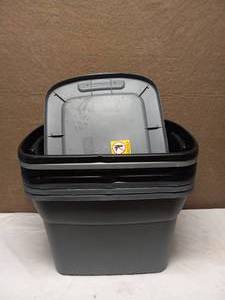 7 STERILITE 18 GALLON STORAGE CONTAINERS