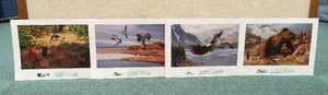 lot 389 image: Remington Wildlife Art Collection 1988 Conflict in the Wild