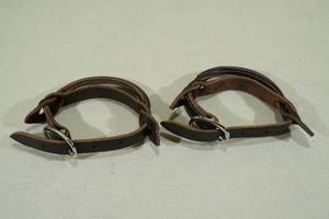 Western Saddle Leather Stirrups
