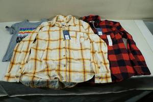 2 New Flannels with T-Shirt -XS