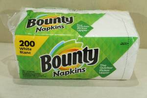 New Bounty 200 Count White Napkins