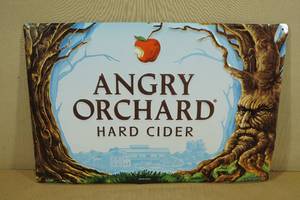 Angry Orchard Embossed Metal Sign