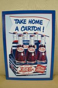 Vintage Look Metal Pepsi Sign