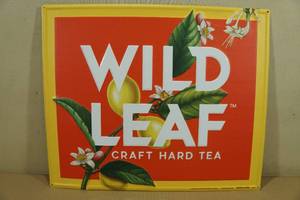 Wild Leaf Craft Hard Tea Embossed Metal Sign
