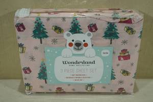 New Wonderland Soft Microfiber 3-Piece Sheet Set -Twin