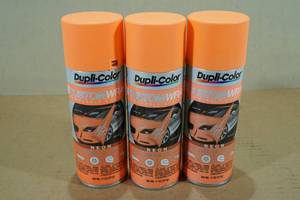3 Dupli-Color Custom Wrap Removable Coating -Neon Outragous Orange