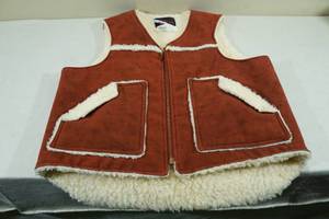 Wiman Suede Sheepskin Vest -Size Large