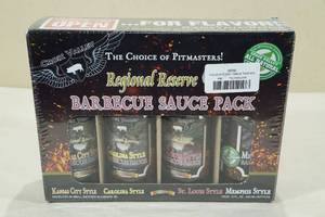 Croix Valley BBQ Sauce Pack -Kansas City, Carolina, St Louis & Memphis Style