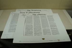 Limited Edition Christian Prints with Lithographs The Nativity Jesus & Nicodemus The Temptation