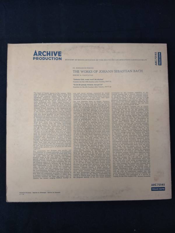 lot 58 image: Archive Production Johann Sebastian Bach