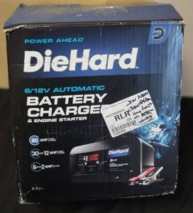 lot 7 image: DieHard 80-Amp Automatic Battery Charger and Engine Starter (Tested and Working)