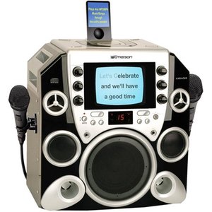 lot 10 image: Emerson PP650 Peak Power 650 Complete CDG Karaoke system iPod