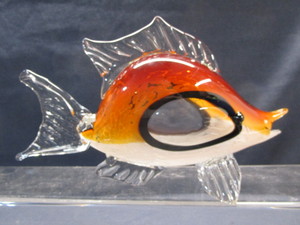 lot 13 image: Blown Glass Fish