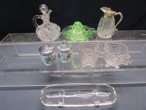 lot 27 image: Vintage Reamer, Syrup, Egg Coddlers