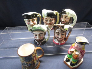 lot 47 image: Toby Style Mugs, Doulton