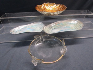 lot 129 image: Art Bowl, Bone Shaped, Pheasant Dish