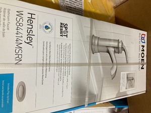 Moen WS84414MSRN Hensley Single Handle High Arc Bathroom Faucet - Brushed Nickel