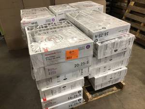 Pallet with assorted Honeywell Air Filters various models and sizes see pictures