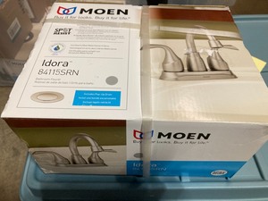 MOEN Bathroom Sink Faucet Idora Brushed Nickel Finished 84115SRN