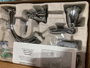 Brantford 8 in. Widespread 2-Handle High-Arc Bathroom Faucet Trim Kit in Chrome