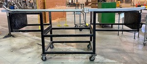 lot 1873 image: Large Steel Material Cart