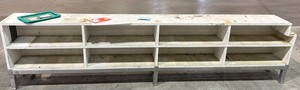 lot 1887 image: Wood Shelf on Steel Legs