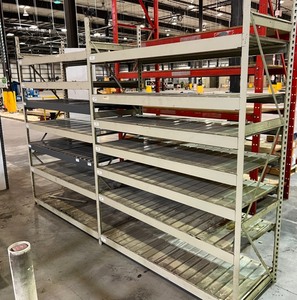 lot 1898 image: Heavy Duty Shop Storage Racking 10 feet wide