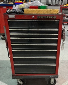 lot 156 image: Craftsman Rolling Tool Chest TOOLS INCLUDED