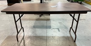 lot 2299 image: 5 Foot Folding Table