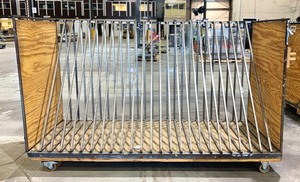lot 166 image: Divided Panel Cart