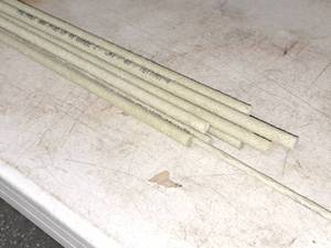 lot 125 image: Lot of (9) Pultrall G#4401611001-4 8 Fiberglass Rebar