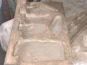 lot 110 image: Lot of (1 Pallet) Rubber Mold Co. Mountain Rubble #F-526 Stone Veneer Molds