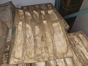 lot 107 image: Lot of (1 Pallet) Rubber Mold Co. Ledgestone #F-508 #C-609 Stone Veneer Molds