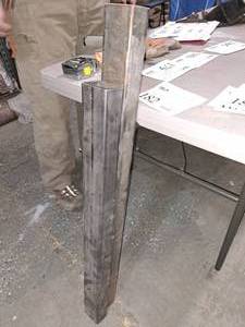 lot 182 image: Lot of (2) Structural Metal Square Tubing