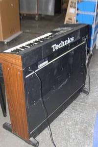 lot 4 image: Technics SX-EX5L Double Manual Electric Organ Digital Dual Keyboard Piano with Stool  Bench