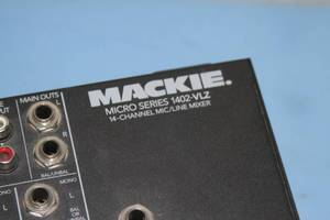 lot 33 image: Mackie 1402-VLZ Micro-Series Compact 14-Channel Pro Audio Microphone  Line Mixer