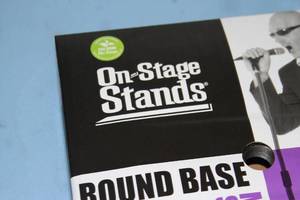 lot 36 image: New - On Stage OnStage Round Base Pro Audio Microphone Stand - Model MS7201